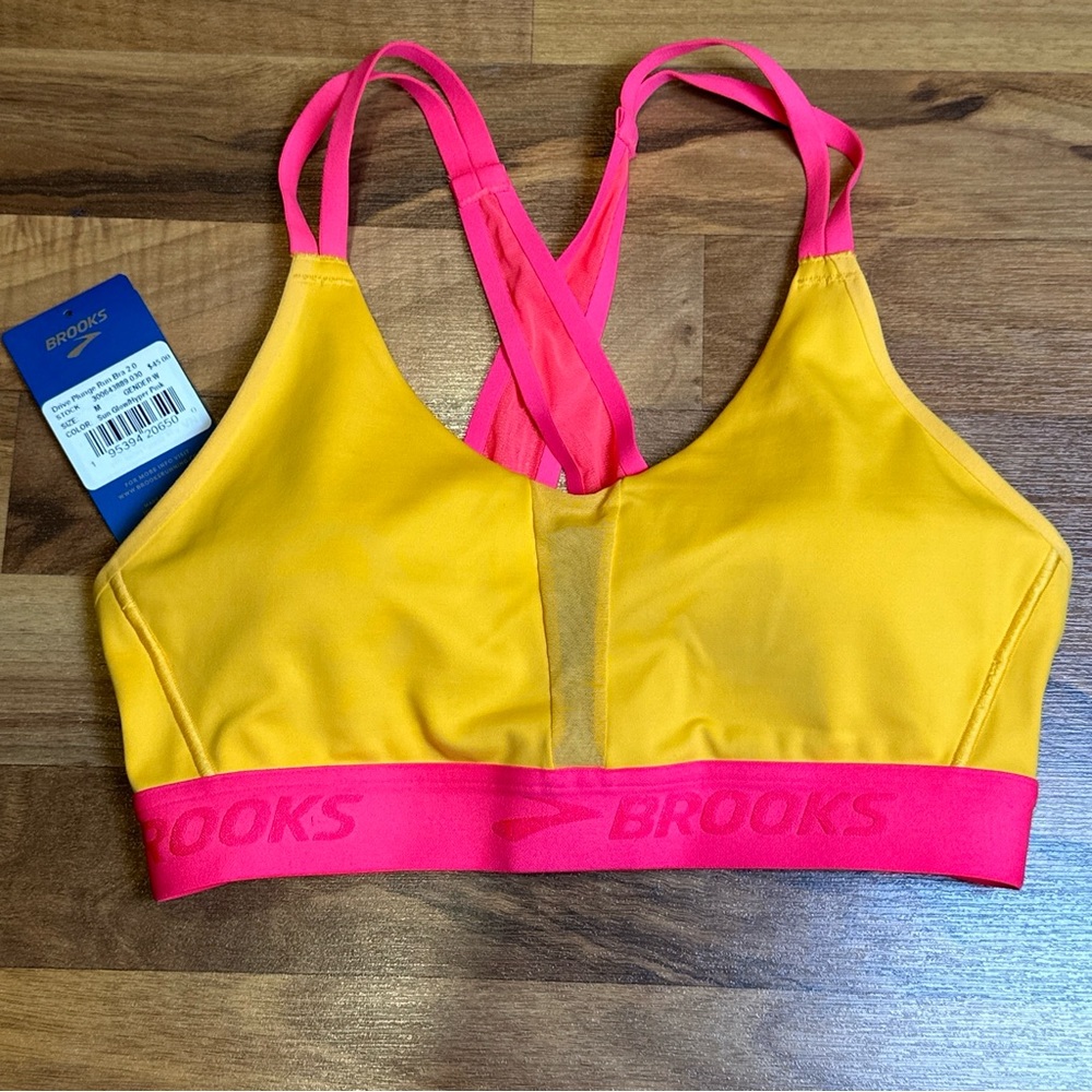Brooks Sports Bra Size Medium Drive Plunge Run Bra 2.0 (no tag)